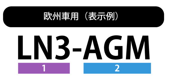 欧州車用（表示例）