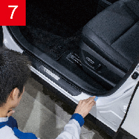 ドア内側のステップ部分