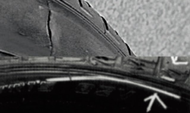 タイヤのキズ、亀裂による影響